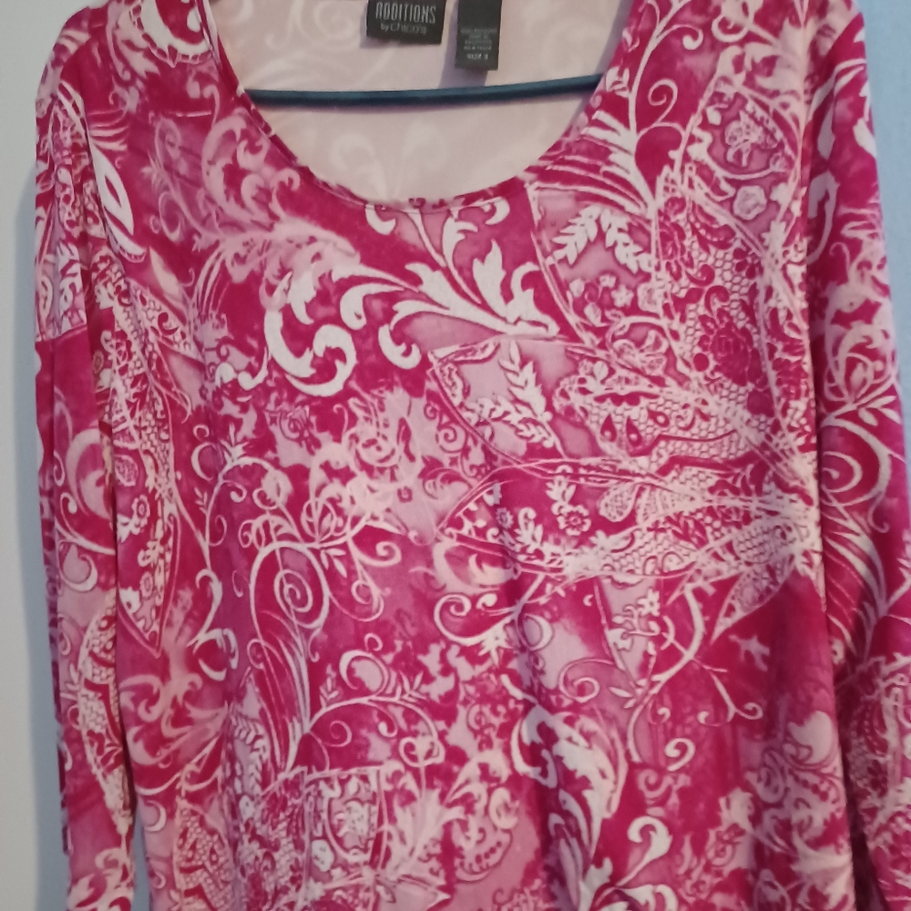 Addition by Chico rose and pink floral top